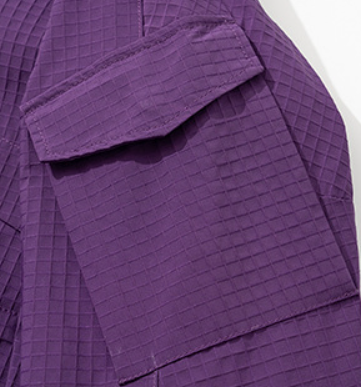 Dark purple windbreaker pocket