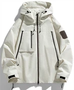 Cappotto da uomo impermeabile con cappuccio